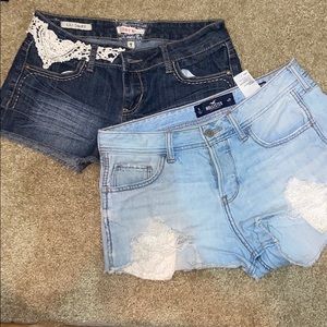 Jean shorts! Sizes 5-7!
